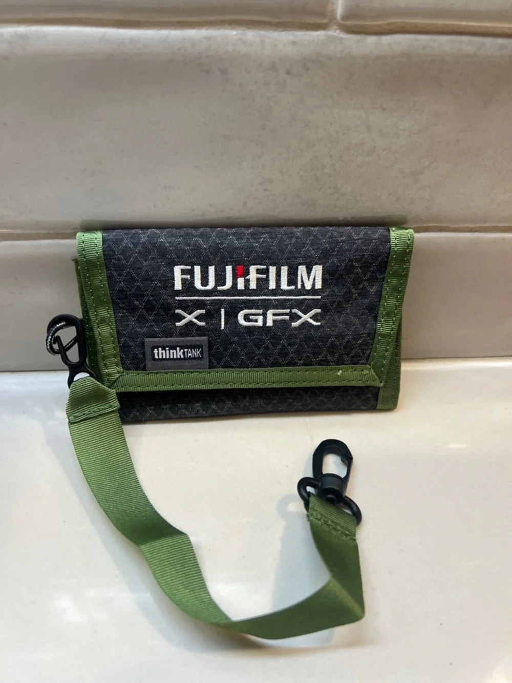 Fujifilm Black and Green Camera Accessory Pouch with Strap NWT - Picture 1 of 9